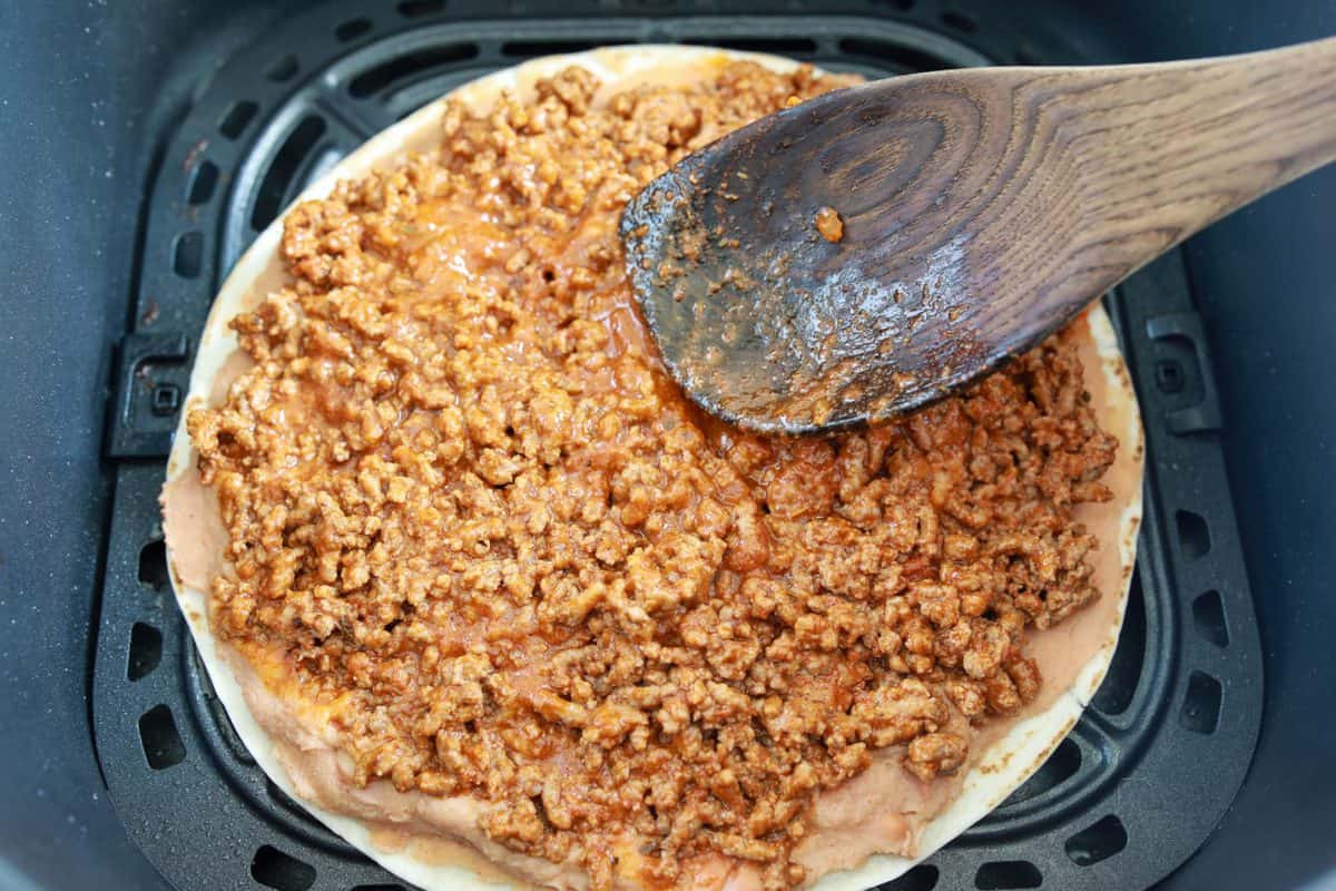 Taco Bell Mexican Pizza Recipe In The Air Fryer Fork To Spoon