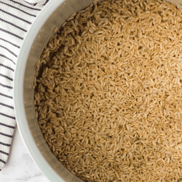 Place rice and other ingredients into the Instant Pot Bowl.