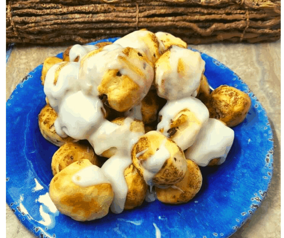 Air Fryer, Cinnamon Roll Bites