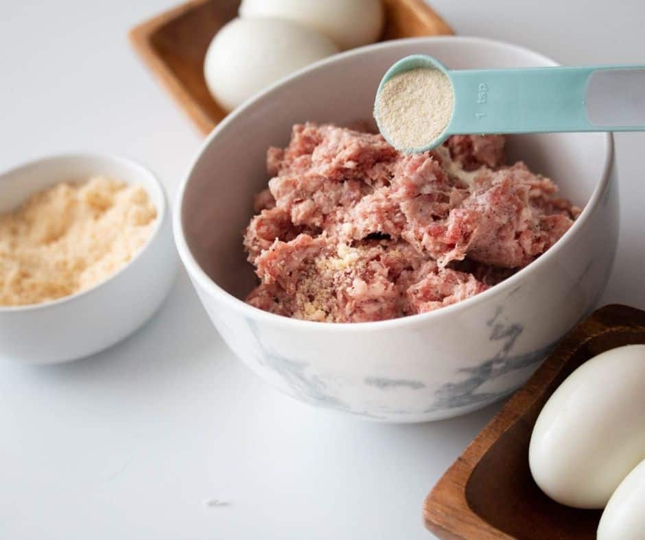 Making Scotch Eggs How To Make Low-Carb Air Fryer Scotch Eggs
