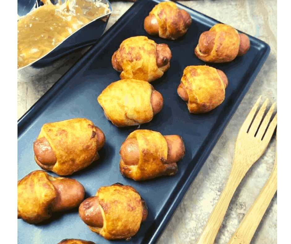 Air Fryer, Honey Glazed Pigs in a Blanket