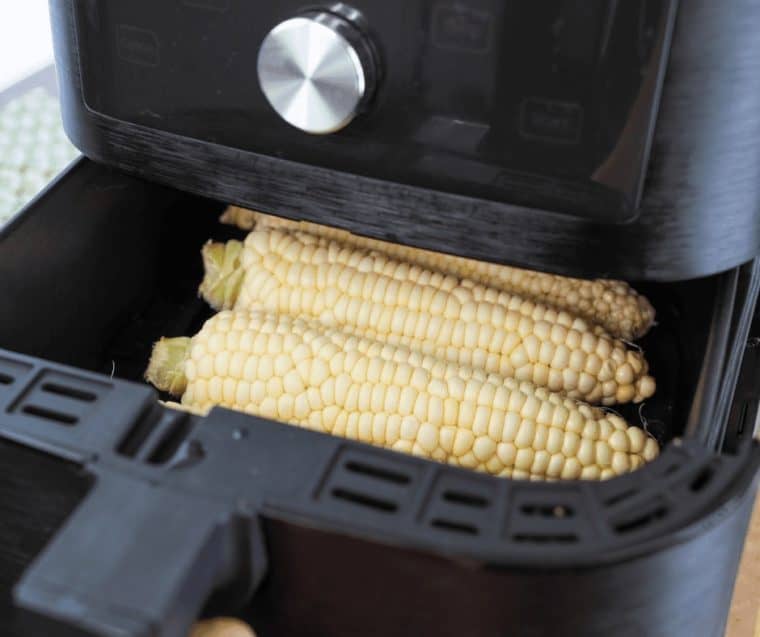 Air Fryer Frozen Corn On The Cob (extra buttery)