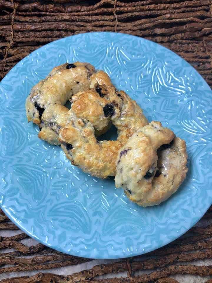 Air Fryer, Homemade Blueberry Bagels (Weight Watcher Friendly)
