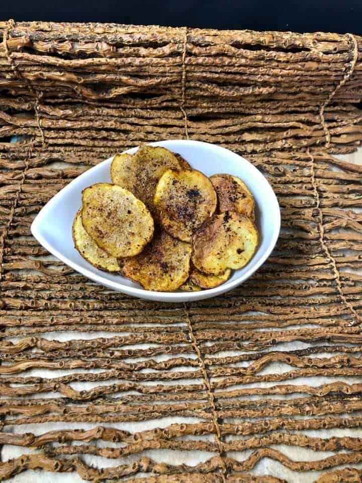 Air Fryer, Homemade BBQ Potato Chips - Fork To Spoon