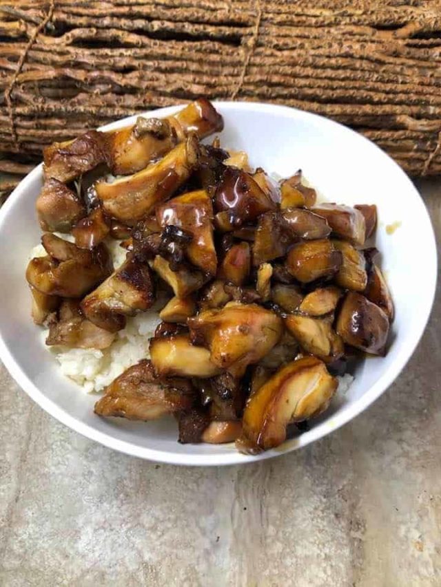 Air Fryer Trader Joe's BBQ Chicken Teriyaki Fork To Spoon