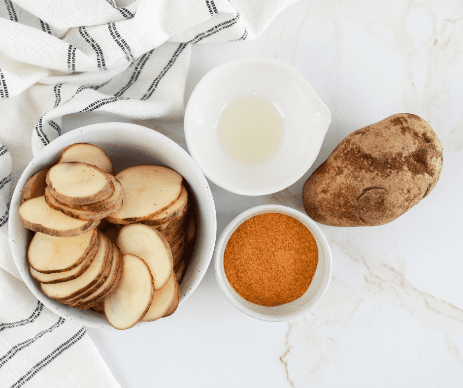 Ingredients Needed For Air Fryer BBQ Potato Chips
