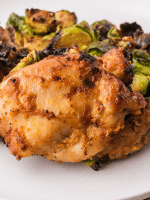 Air Fryer Balsamic Glazed Chicken Thighs (Easy & Juicy)