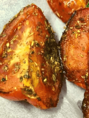 Air Fryer Balsamic Herbed Roasted Tomatoes