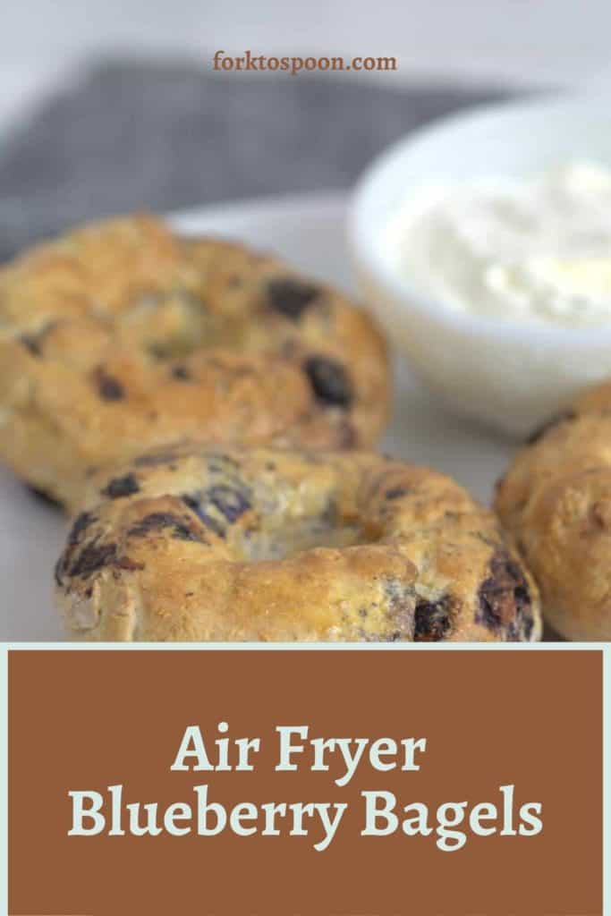 Air Fryer Blueberry Bagels