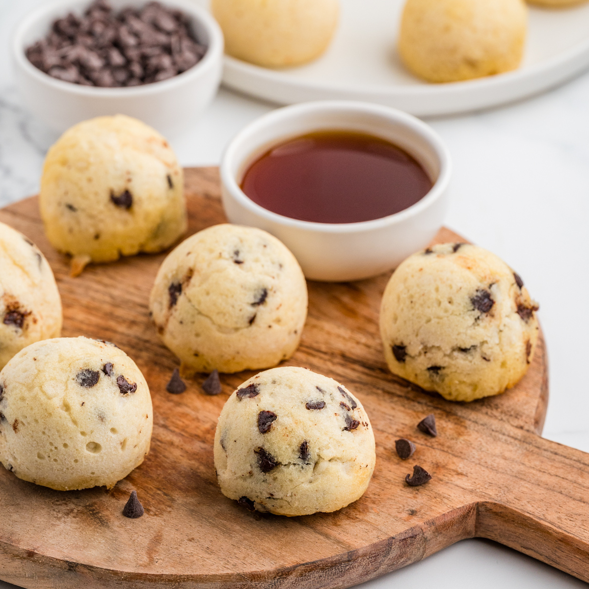 Air Fryer Chocolate Chip Pancake Bites