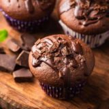 Air Fryer Double Chocolate Muffins