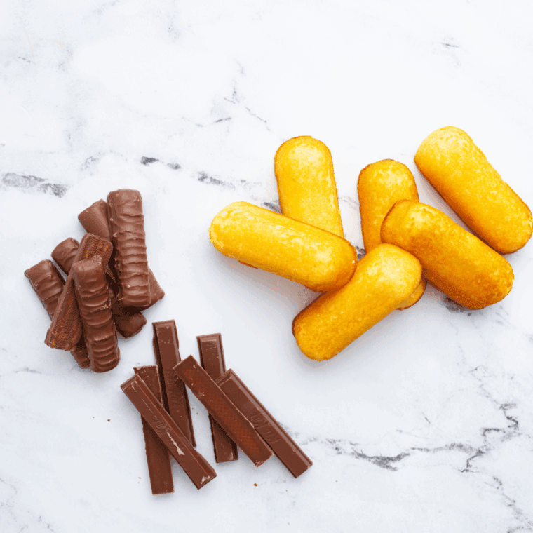 Ingredients needed for Air Fryer Twinkies on kitchen table.