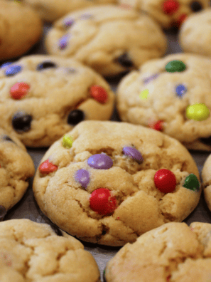 Easy Air Fryer M&M Cookies