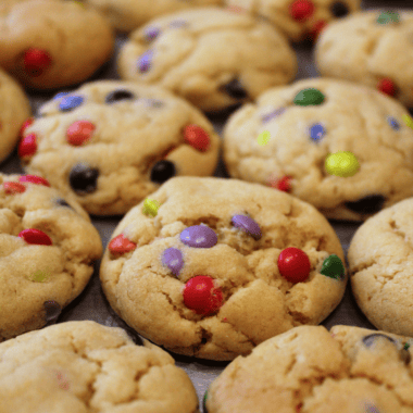 Easy Air Fryer M&M Cookies