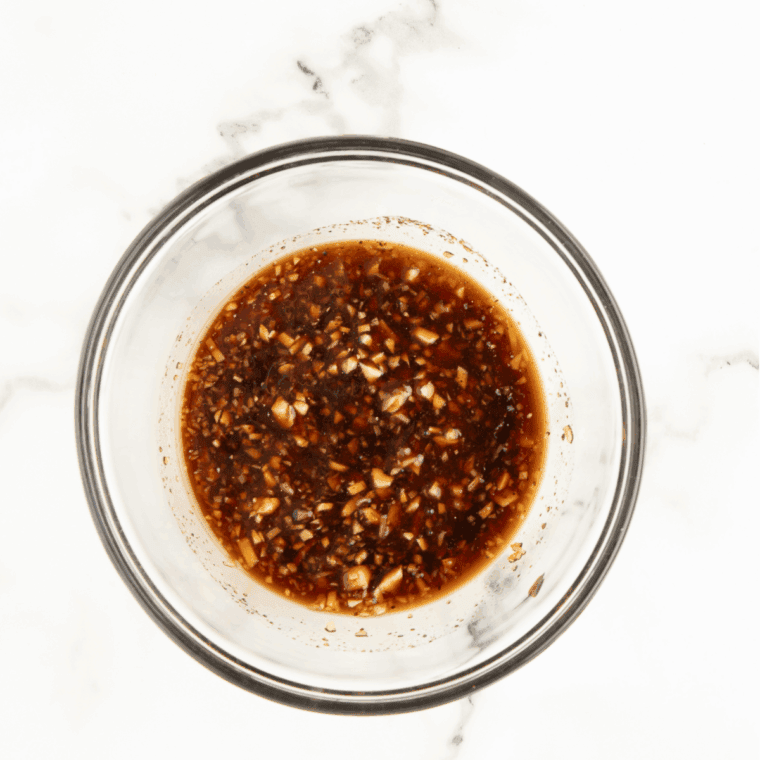 Prepare the Sauce: Soy sauce, honey, garlic powder, cornstarch, and ground ginger whisked together in a small bowl.