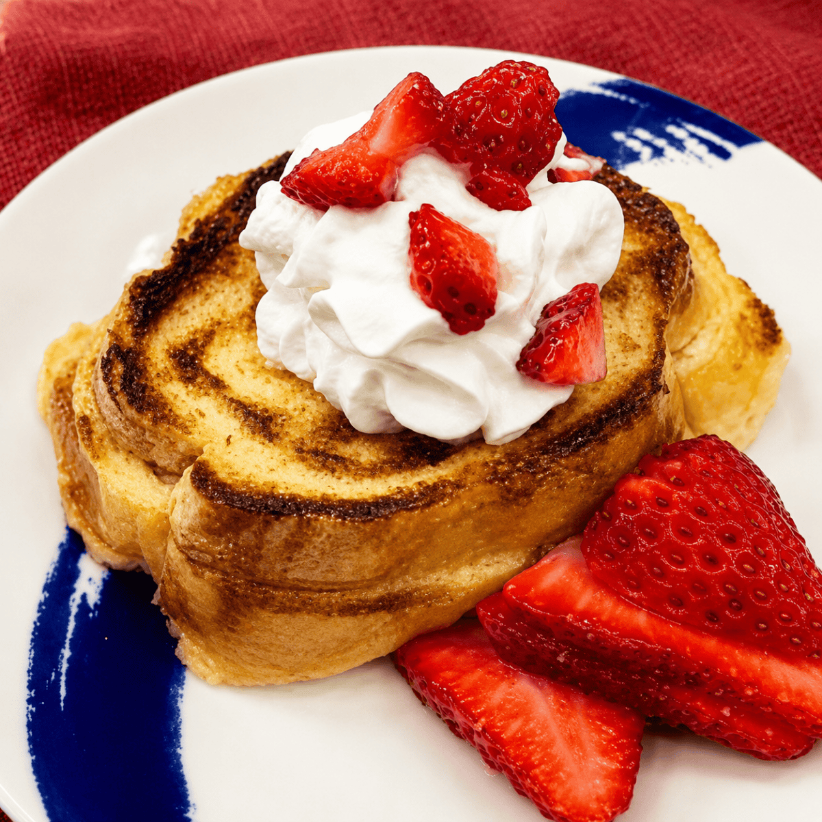 Air Fryer Strawberry Shortcake French Toast