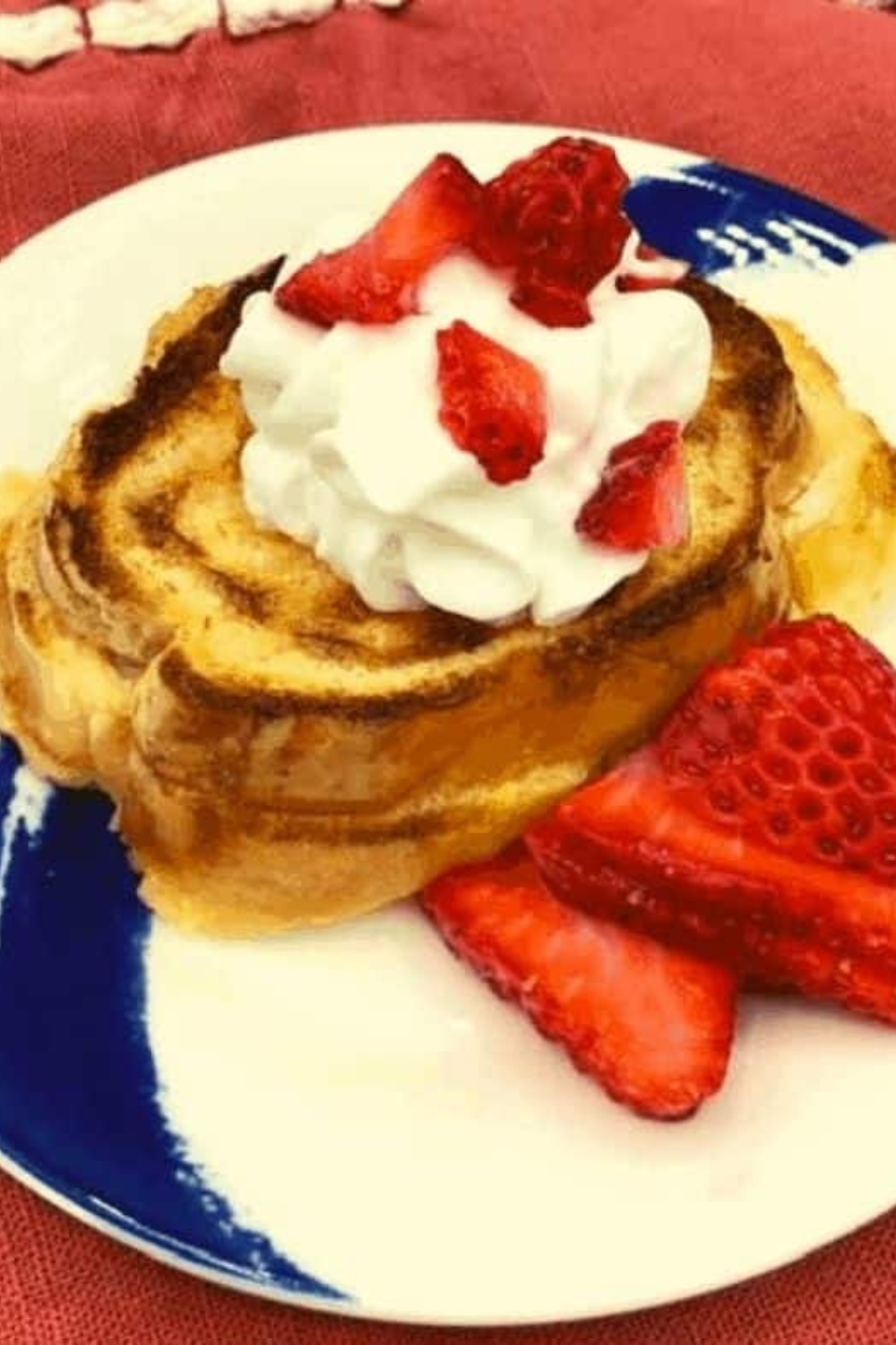 Air Fryer Strawberry Shortcake French Toast