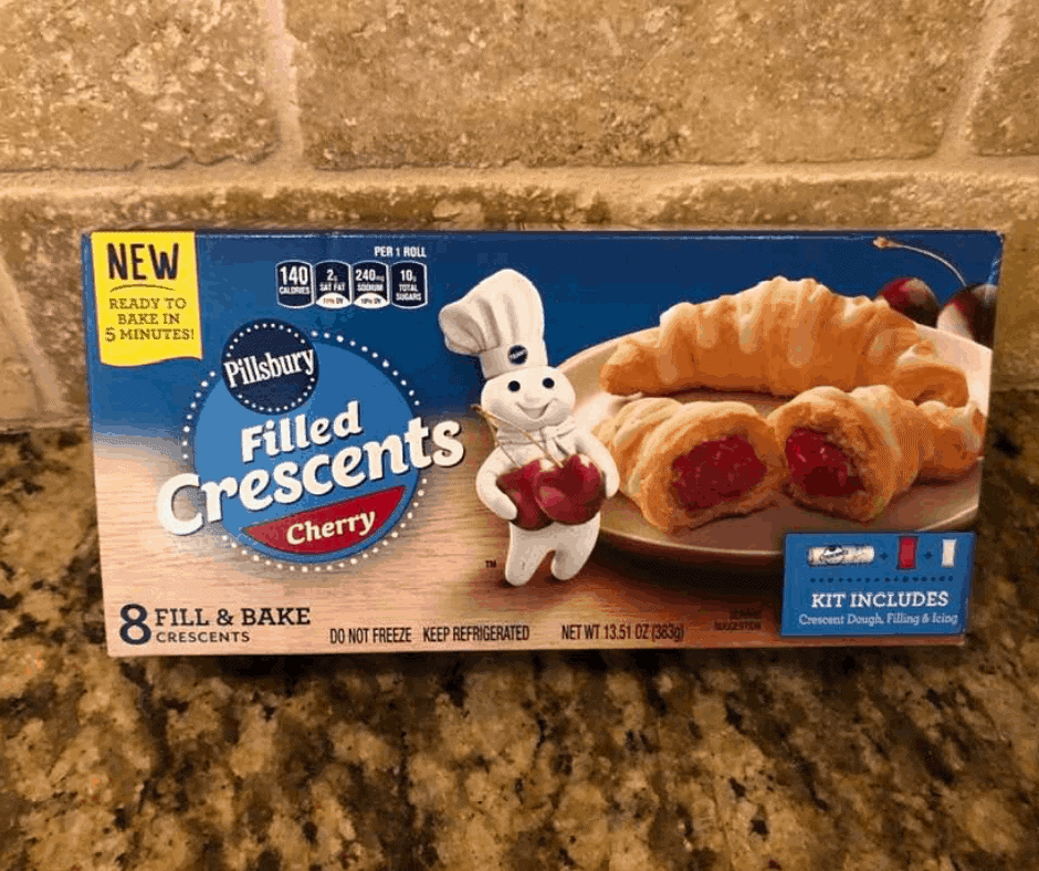 Air Fryer Easy Pillsbury Cherry Filled Crescents Fork To Spoon