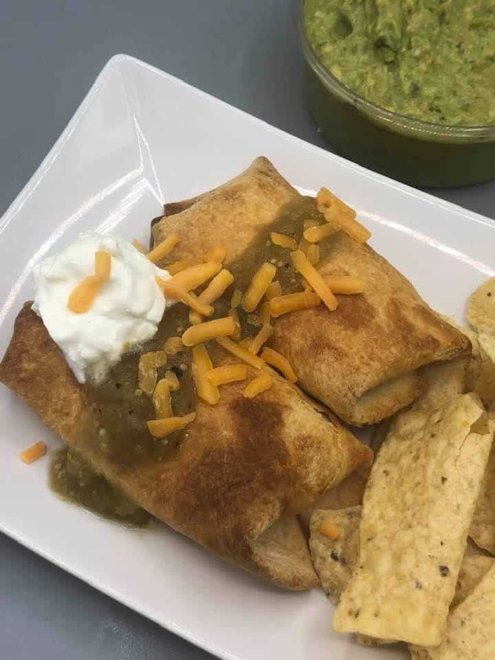 Air Fryer, Easy Chicken Chimichangas - Fork To Spoon