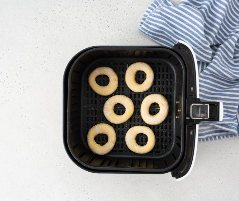 Air Fryer Homemade Yeast Donuts Fork To Spoon