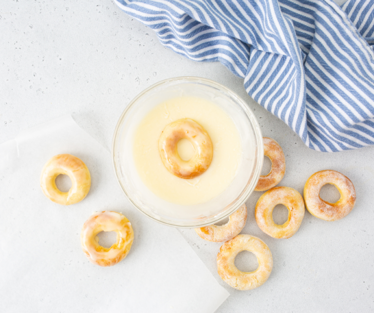 Air Fryer Homemade Yeast Donuts Fork To Spoon