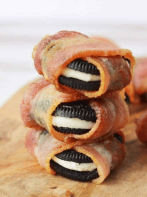 Air Fryer Bacon Wrapped Oreos