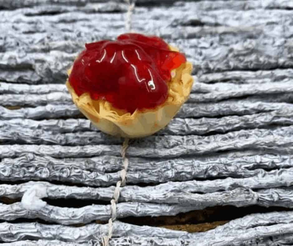 Air Fryer Cherry Cheesecake Bites