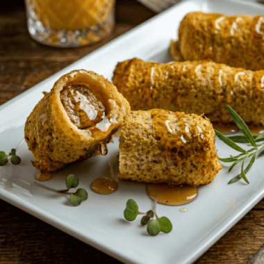 Air fryer French toast and sausage roll-ups are the breakfast that finally settles the sweet-versus-savory argument. A juicy breakfast sausage gets wrapped in soft bread, dipped in a cinnamon-vanilla egg batter, and air-fried until the outside is golden and crisp and the inside stays custardy &mdash; French toast and sausage in one dippable, handheld bite.
