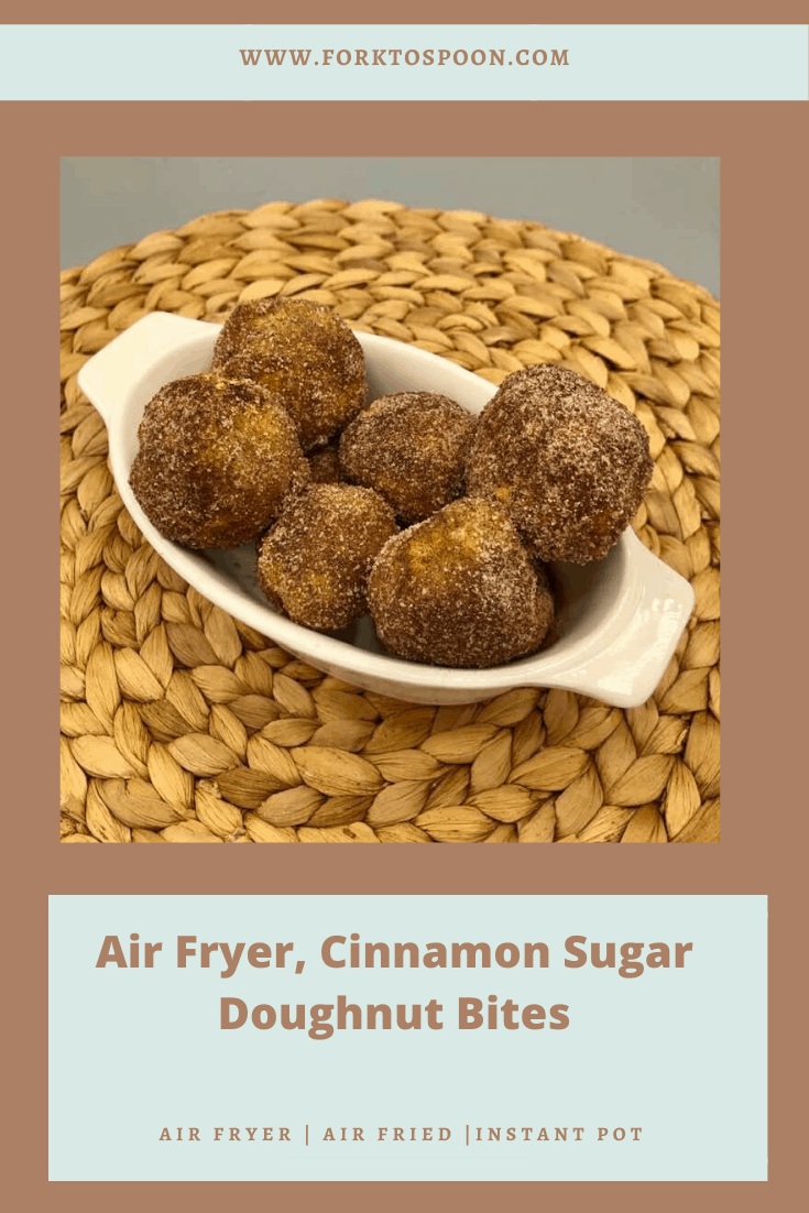 Air Fryer Cinnamon Sugar Doughnut Bites