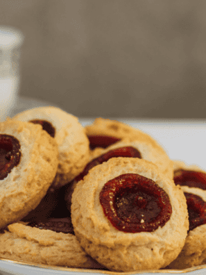 Easy Air Fryer Thumbprint Cookies