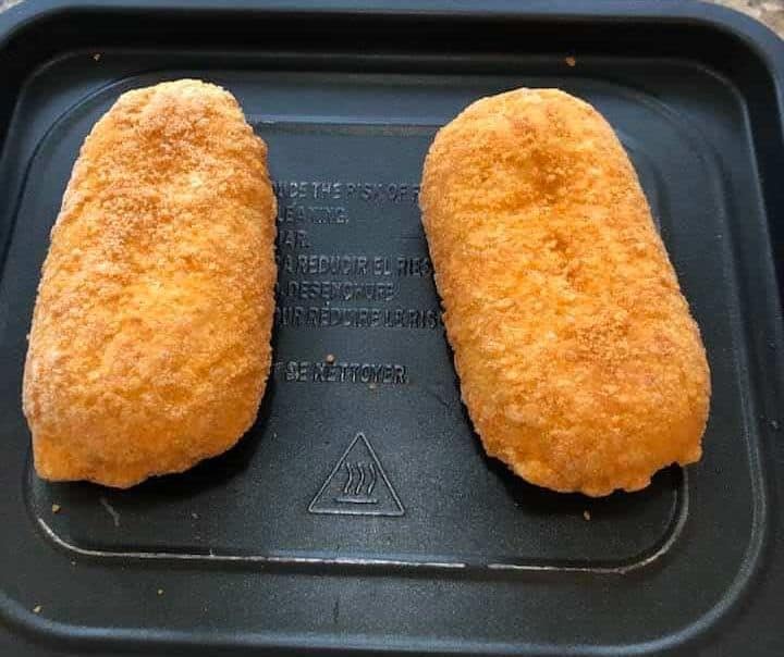 two stuffed  chicken breasts