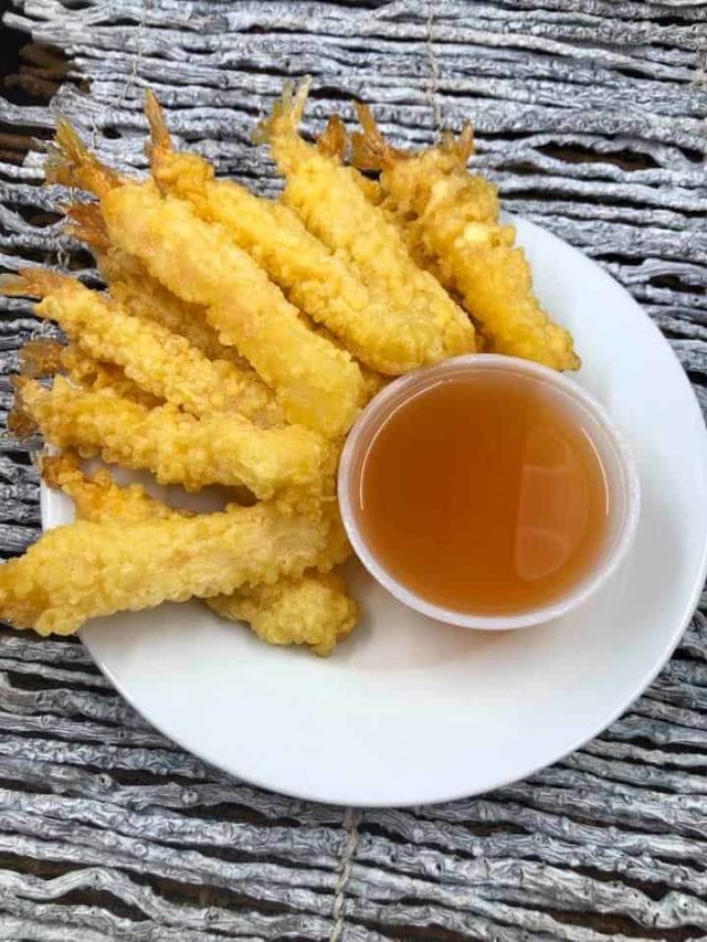 Air Fryer Frozen Tempura Shrimp Fork To Spoon