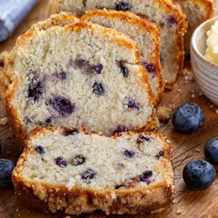 Air Fryer Blueberry Quick Bread - Fork To Spoon