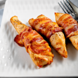 Air Fryer Cheesy Bacon Wrapped Chicken
