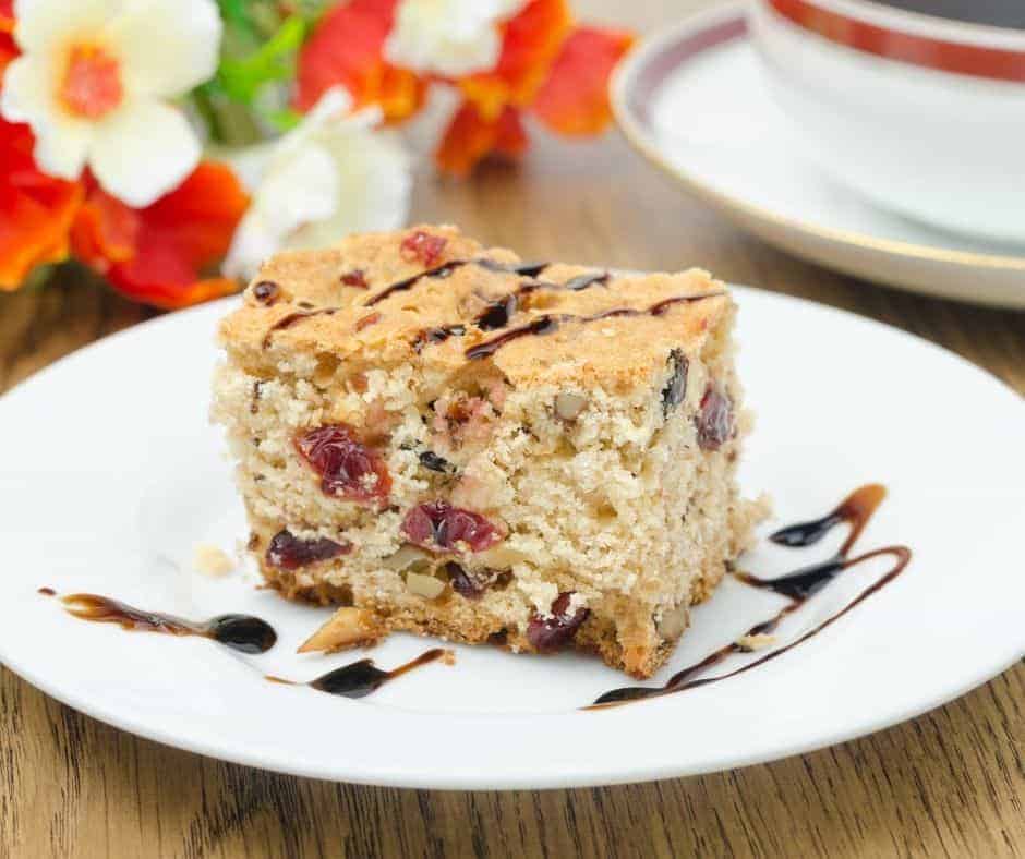 Air Fryer Cranberry and Walnut Bundt Cake