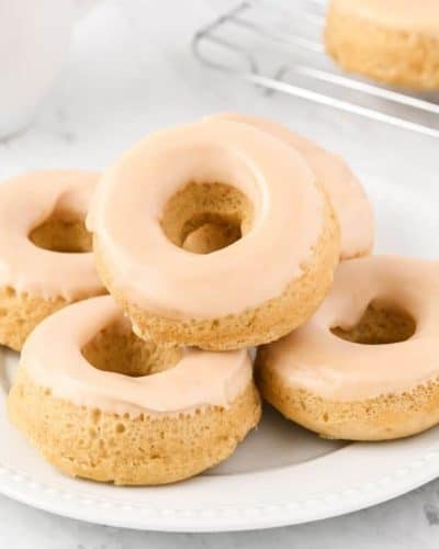 Air Fryer Maple Frosted Donuts