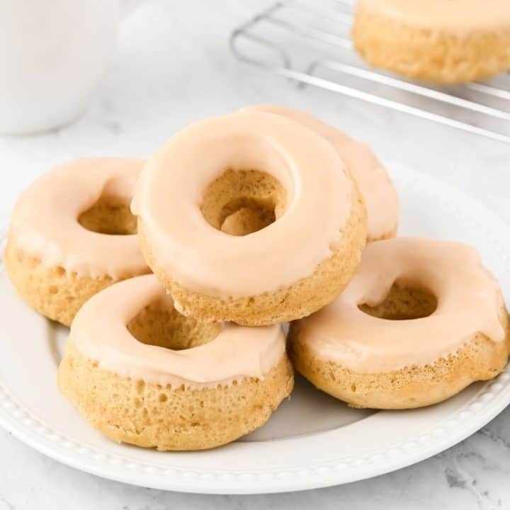 Air Fryer Maple Frosted Donuts Fork To Spoon