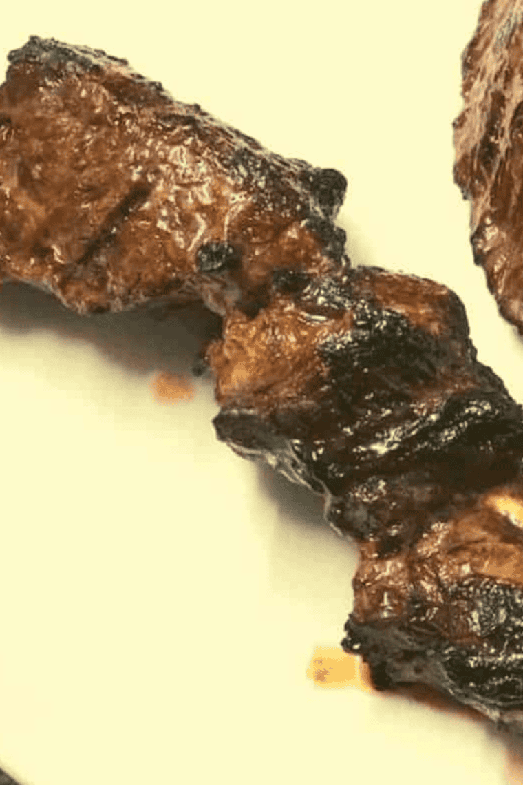 Air Fryer Teriyaki Steak Kabobs