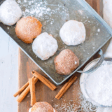 These Easy Air Fryer Powdered Sugar Donut Holes are soft, fluffy, and coated in a sweet layer of powdered sugar. Ready in minutes, they make a quick and irresistible treat for breakfast, snacks, or dessert.
