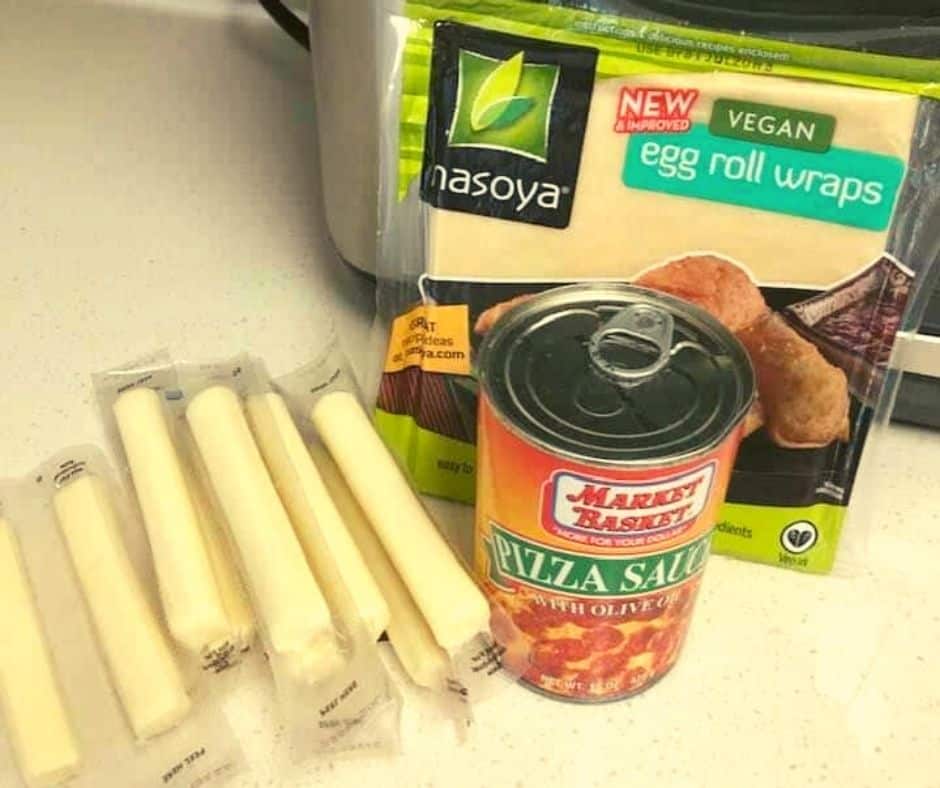 Ingredients Needed For Air Fryer Wonton Mozzarella Sticks