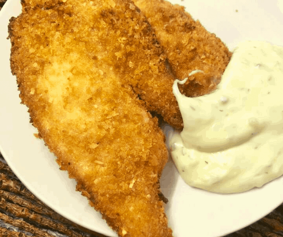 Air Fryer Panko Crusted Fried Haddock Fork To Spoon