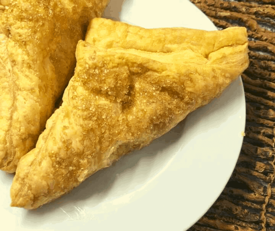 Air Fryer, Easy Homemade Peach Turnovers