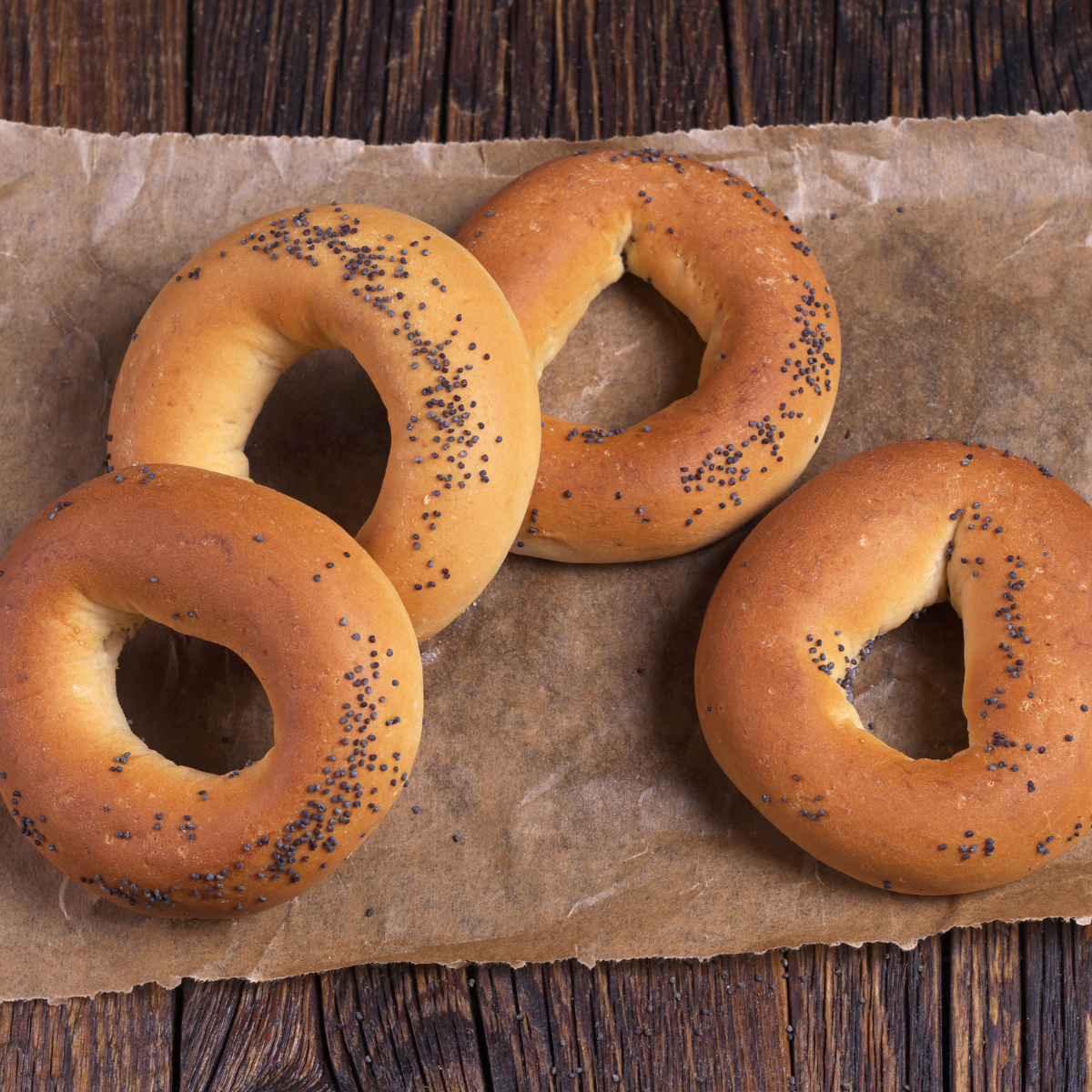 Air Fryer Poppy Bagels