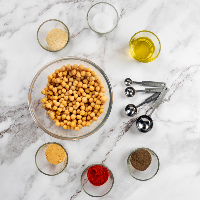 Ingredients Needed For Air Fryer Bombay Spice Roasted Chickpeas