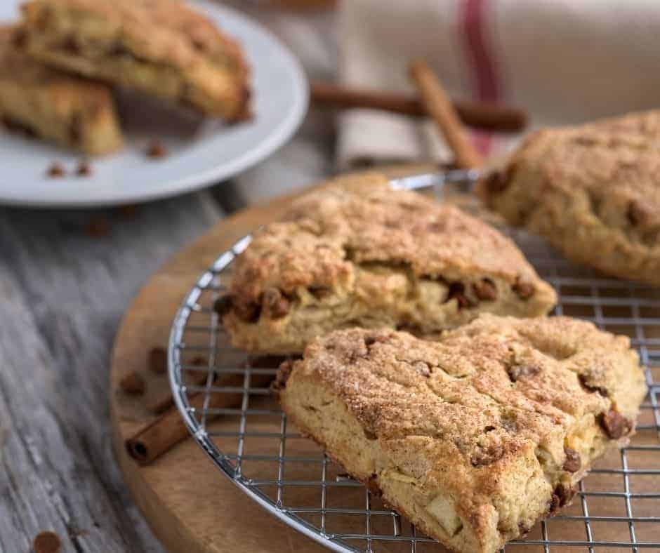 Air Fryer Cinnamon Chip Scones