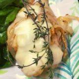 Air Fryer French Onion Chicken Breast With Fontina Cheese