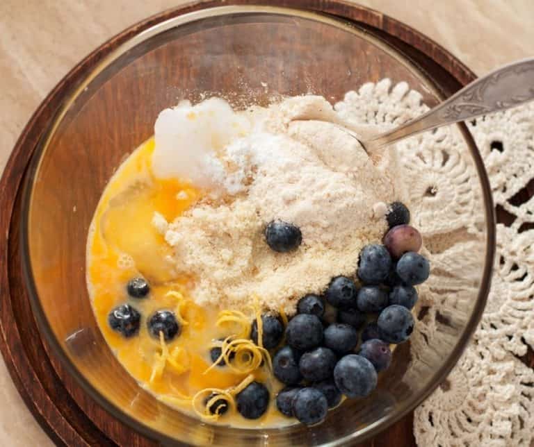 Air Fryer Lemon Blueberry Bread Fork To Spoon