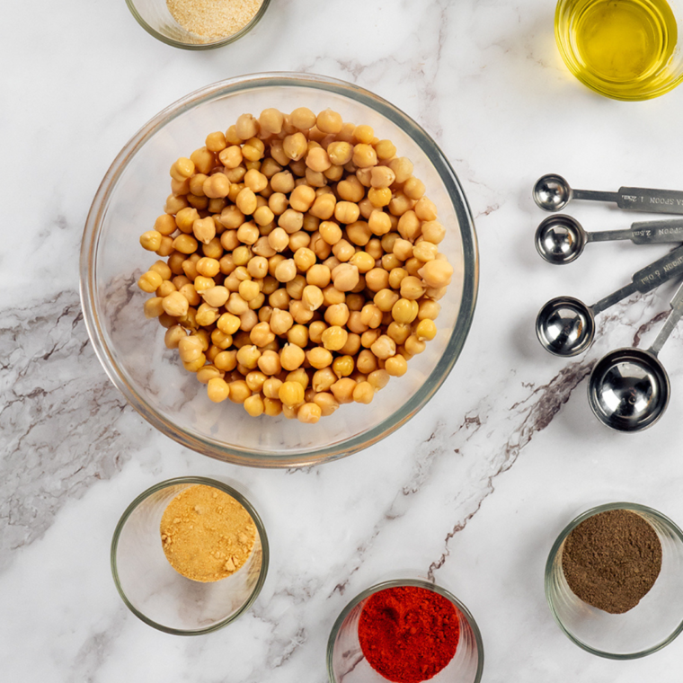 Air Fryer Onion and Garlic Roasted Chickpeas