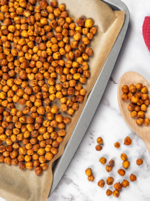 Air Fryer Pumpkin Spice Roasted Chickpeas