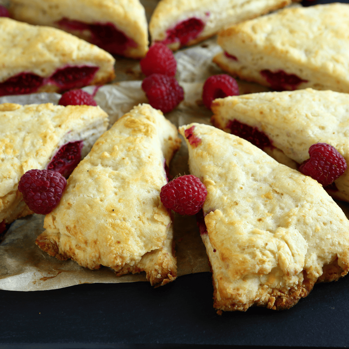 Air Fryer Raspberry Scones